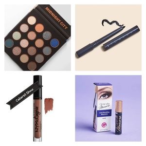 4 pc Makeup Bundle. BH eyeshadow palette, Mascara